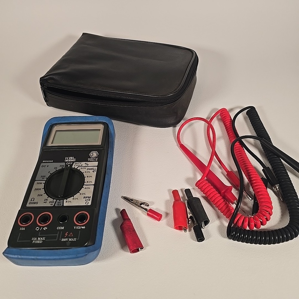 KAL Equip Matco Tools Multimeter MD2204 Electrical Automotive Diagnostic W/Case